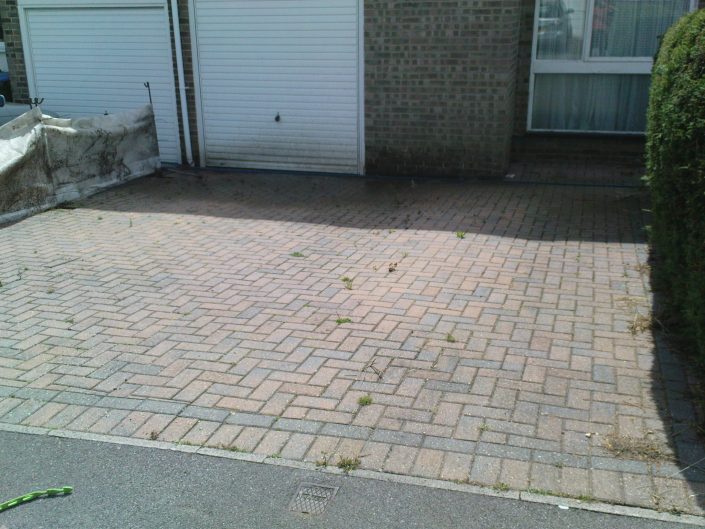 MossOff - Surface cleaning before